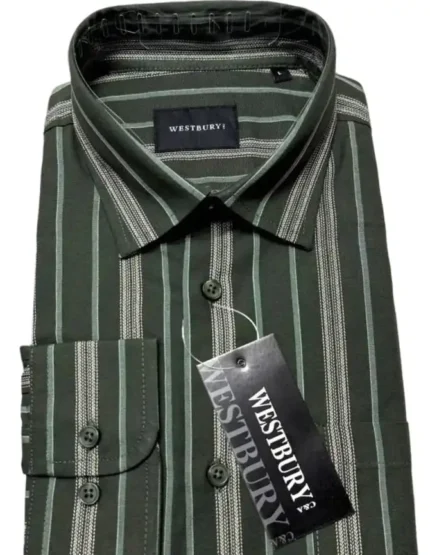 Original Export Westberry Full Sleeve Cotton Shirt – Bottle Green