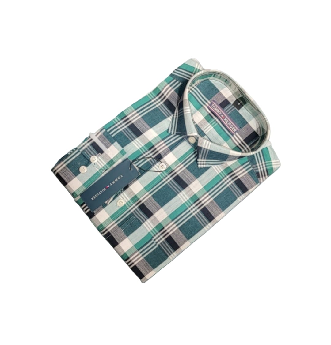 Tommy Hilfiger Premium Export Quality Full Sleeve Check Shirt (1)